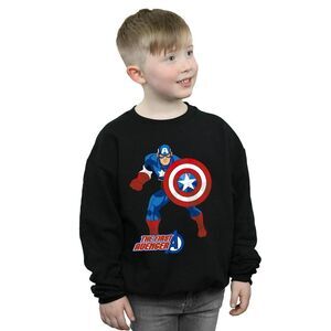 Captain America Boys The First Avenger Sweatshirt / Black
